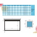 Xcellent Motorised Watercube Screen 84"X84"